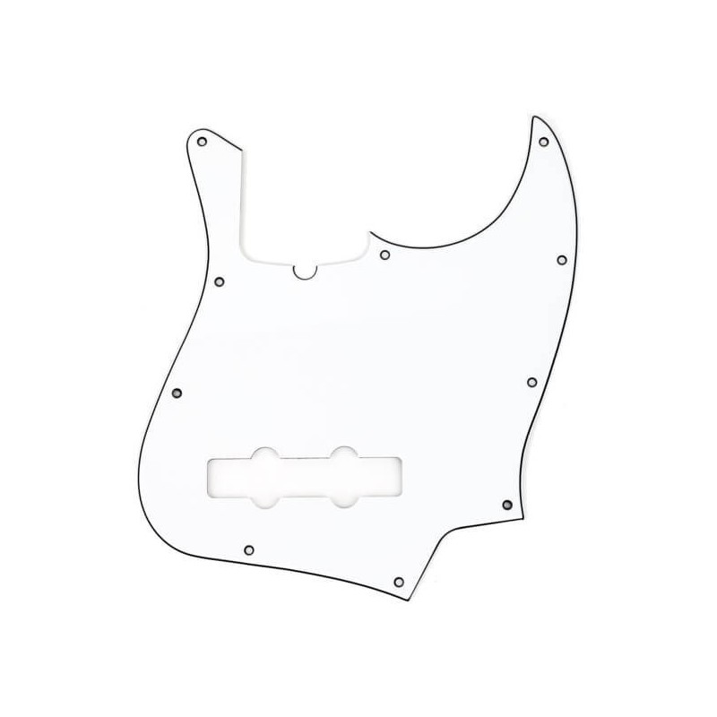 SOUNDSATION PARTS JP-3WMascherina per Jazz Bass, 3 Strati, Bianco - vai con la sigla
