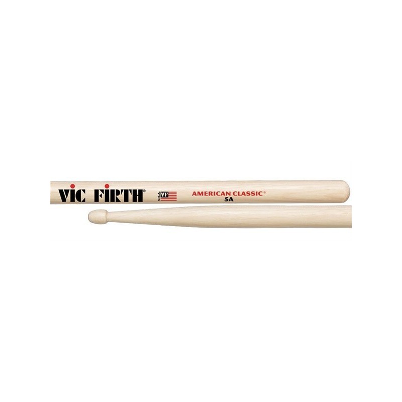 VIC FIRTH COPPIA BACCHETTE VIC FIRTH 5A PUNTA LEGNO - vaiconlasigla