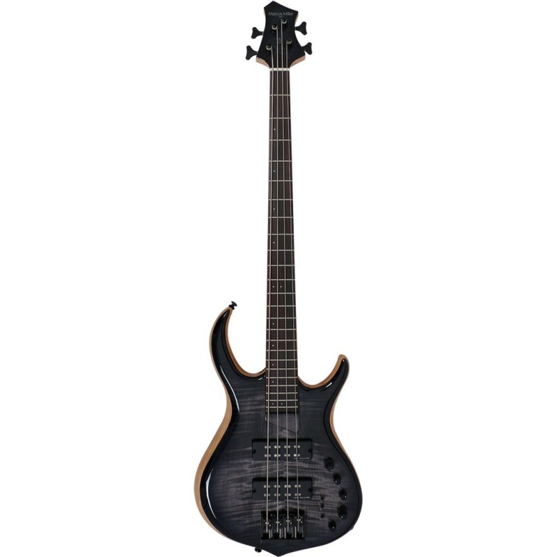 MARCUS MILLER M7 SWAMP ASH-4 (2ND GEN) TBK TRANS BLACK - vaiconlasigla