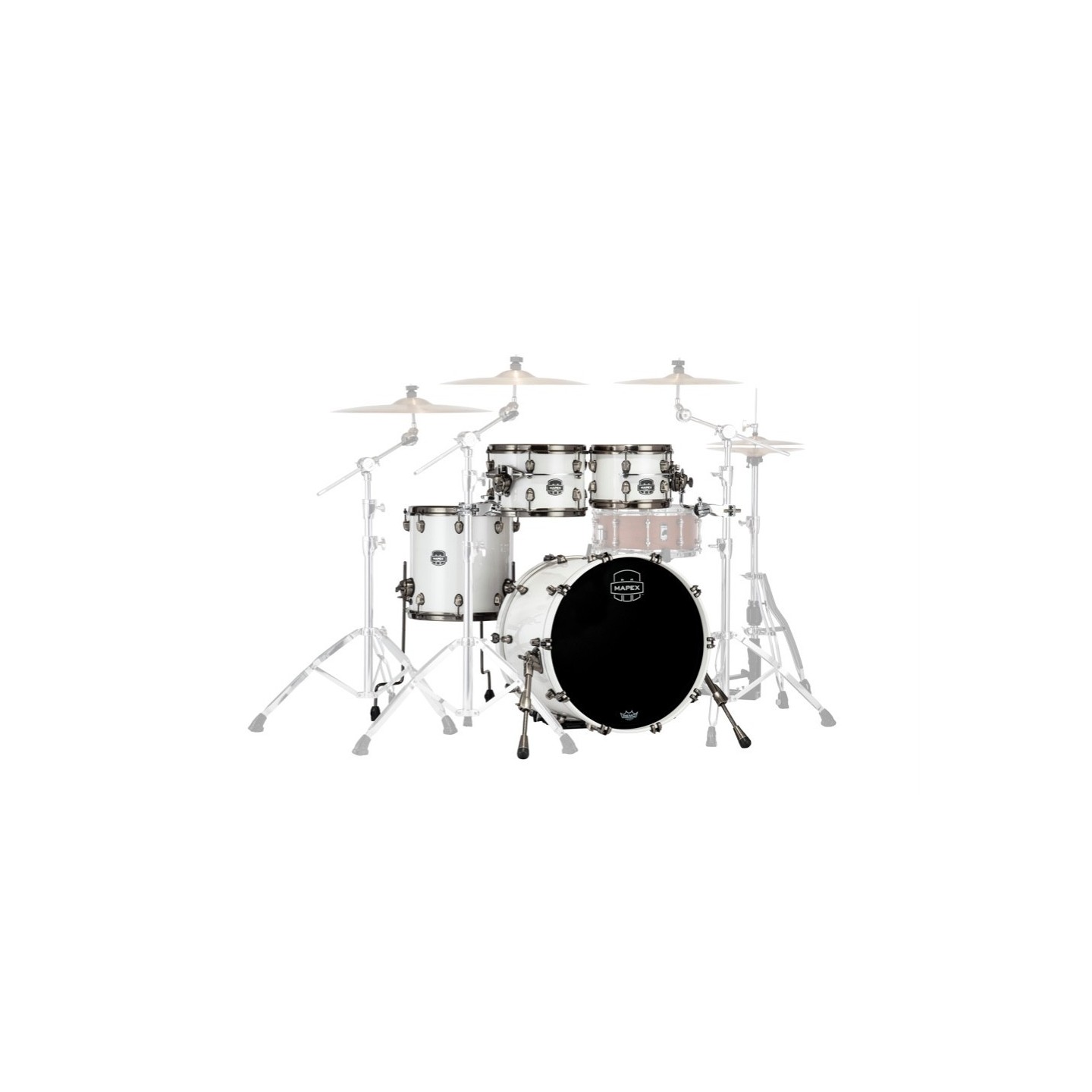 MAPEX IT SE504XBBPI SATURN EVOLUTION BIRCH FUSION 4 PEZZI POLAR WHITE - vaiconlasigla