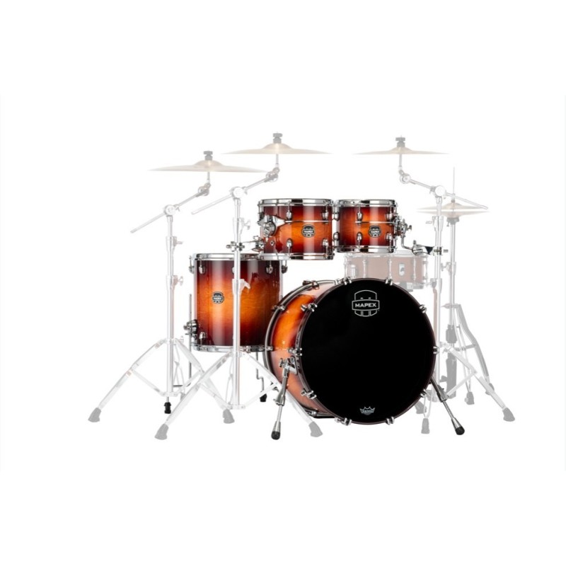 MAPEX IT SE504XMPO SATURN EVOLUTION MAPLE FUSION 4 PEZZI EXOTIC SUNBURST - vaiconlasigla