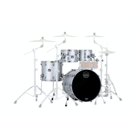 MAPEX IT SE529XMPD SATURN EVOLUTION MAPLE ROCK 4 PEZZI IRIDIUM SILVER - vaiconlasigla