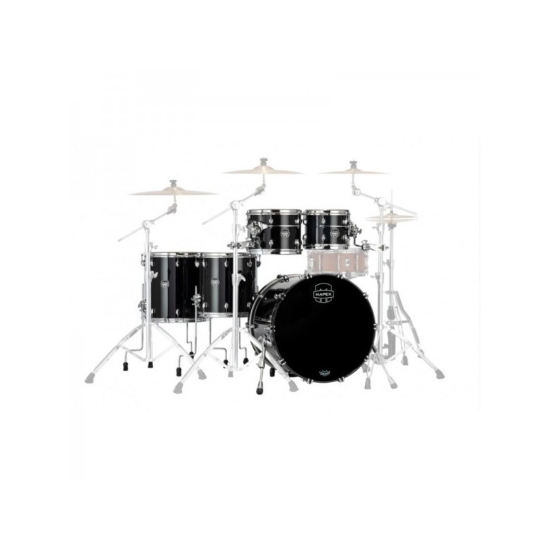 MAPEX IT SE628XMPB SATURN EVOLUTION MAPLE WORKHORSE 5 PEZZI PIANO BLACK - vaiconlasigla
