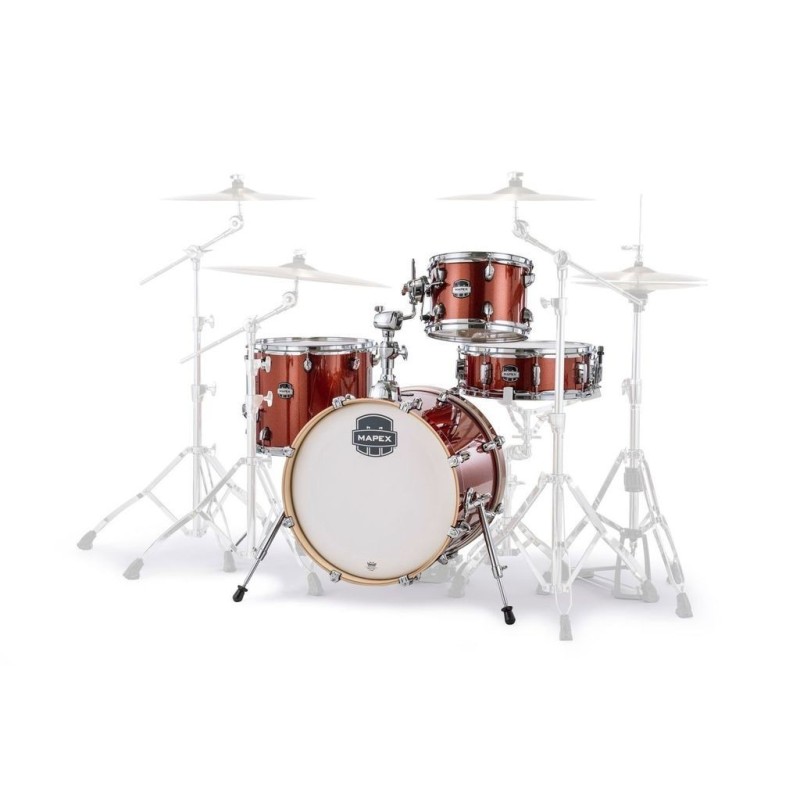 MAPEX IT MA486SOR MARS BIRCH BE BOP 4 PEZZI BLOOD ORANGE SPARKLE - vaiconlasigla