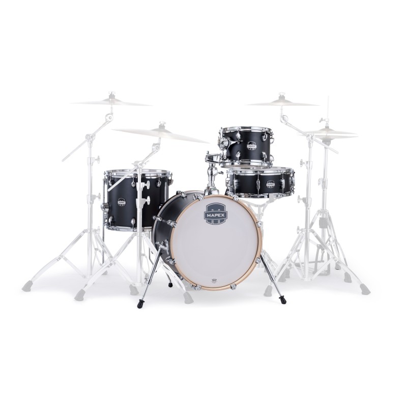 MAPEX IT MM486SKD MARS MAPLE BEBOP 4 PEZZI MATTE BLACK - vaiconlasigla