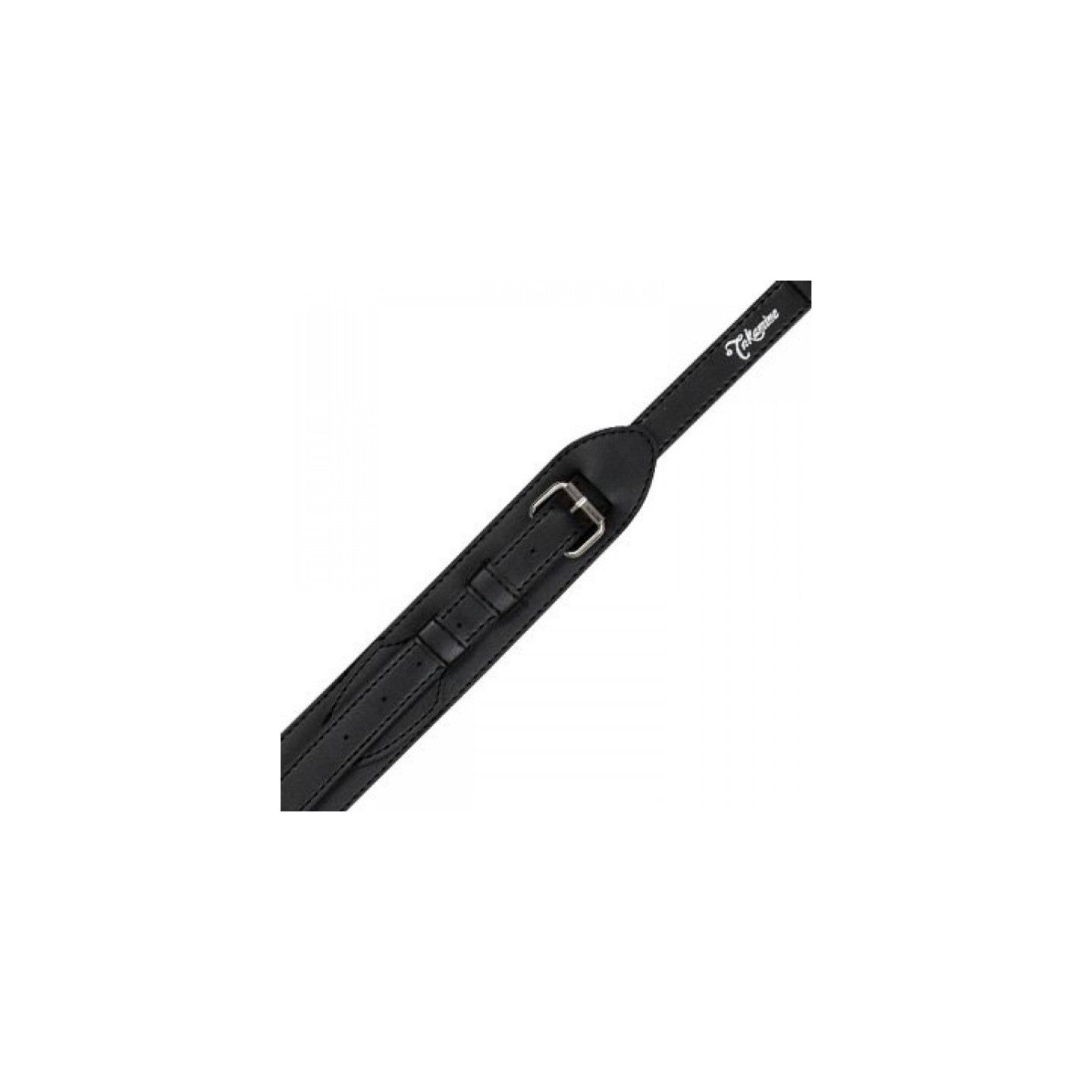 TAKAMINE TGS03BR Tracolla in pelle nera - vai con la sigla