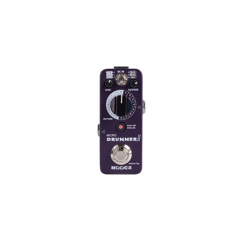 MOOER MICRO DRUMMER II, Batteria elettronica digitale in formato pedale - vai con la sigla