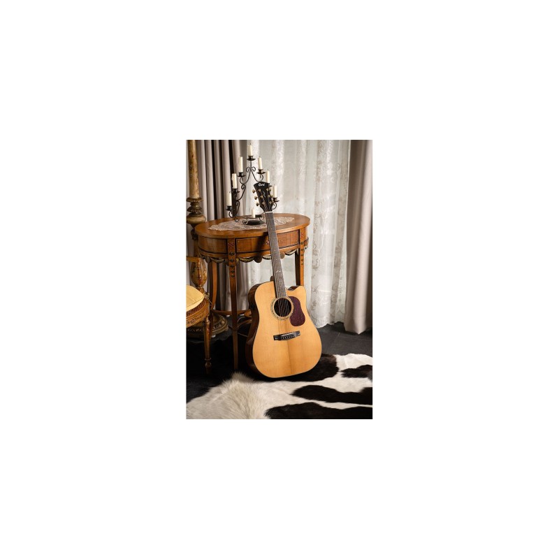 CORT GOLD DC-6 NAT , chitarra acustica elettrificata con custodia - vaiconlasigla