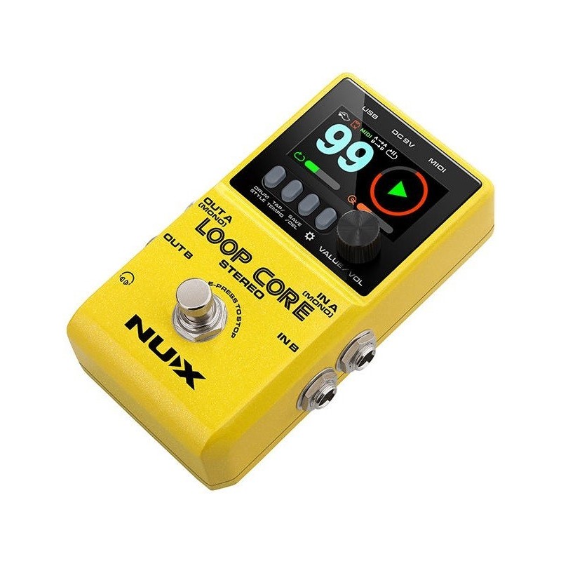NUX LOOP CORE STEREO, Pedale Looper stereo - vaiconlasigla