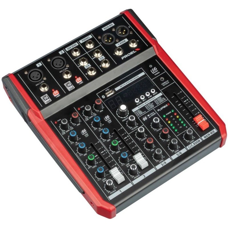 PROEL PLAYMIX6, Mixer compatto 6 canali - vai con la sigla