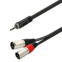 SOUNDSATION GL-JSm2XM3Cavo adattatore Jack maschio STEREO - 2xXLR 3P maschio - vaiconlasigla