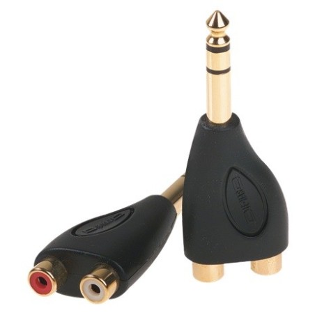 PROEL DHPA250 Adattatore in ABS. Spina 6,3  mono- presa 3,5 mm stereo - vai con la sigla