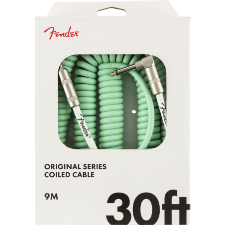 FENDER ORIGINAL SERIES COIL CABLE, cavo strumenti, surf green - vaiconlasigla