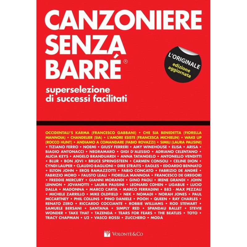 CANZONIERE SENZA BARRE' - SELEZIONE DI SUCCESSI FACILITATI - vaiconlasigla