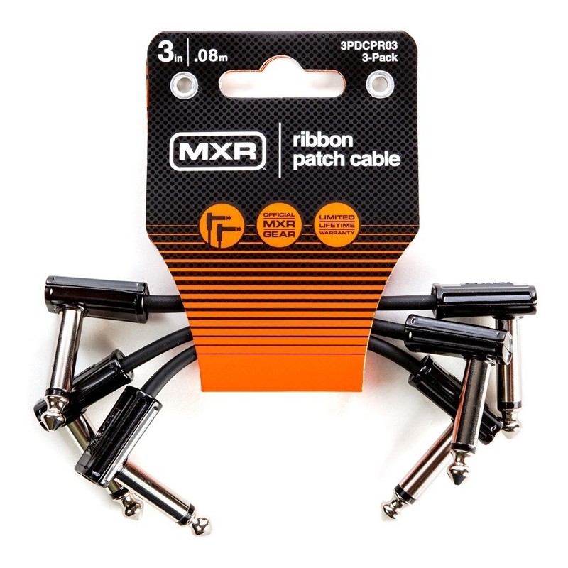 MXR - 3PDCPR03 CAVI PATCH RIBBON 8CM CONFEZIONE DA 3 - vai con la sigla