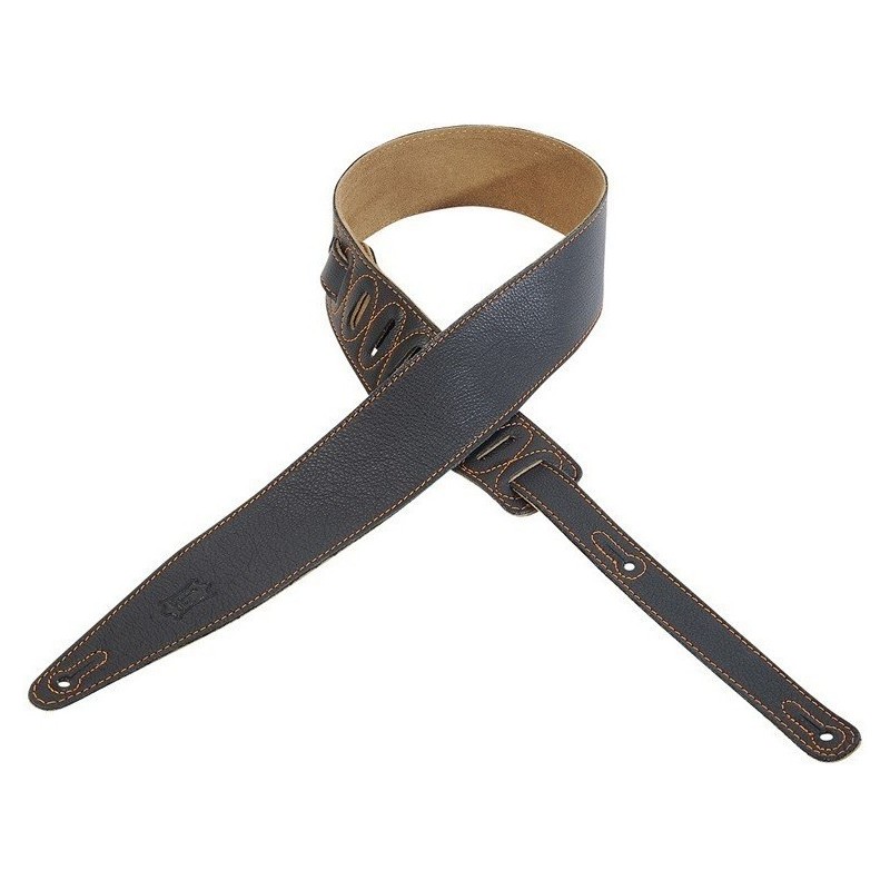 LEVY'S MG317WYT-BLK Tracolla per chitarra in pelle super soft - vai con la sigla