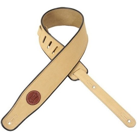 LEVY'S MSS3-TAN Tracolla per chitarra in suede spazzolato a mano - vai con la sigla
