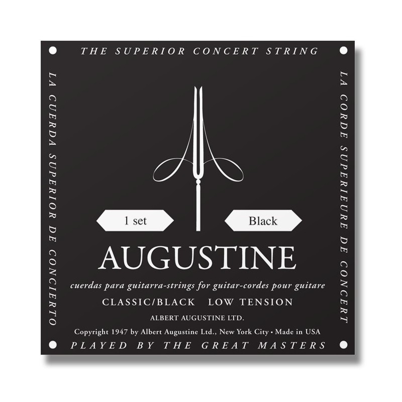 AUGUSTINE BLACK SETS Set Corde Classic Black Low Tension Per Chitarra Classica - vai con la sigla