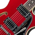 DUESENBERG Starplayer III Catalina Red, Chit. Elettrica 6 Corde Semi-Hollow Single Cutaway - vai con la sigla