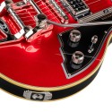 DUESENBERG Starplayer III Catalina Red, Chit. Elettrica 6 Corde Semi-Hollow Single Cutaway - vai con la sigla