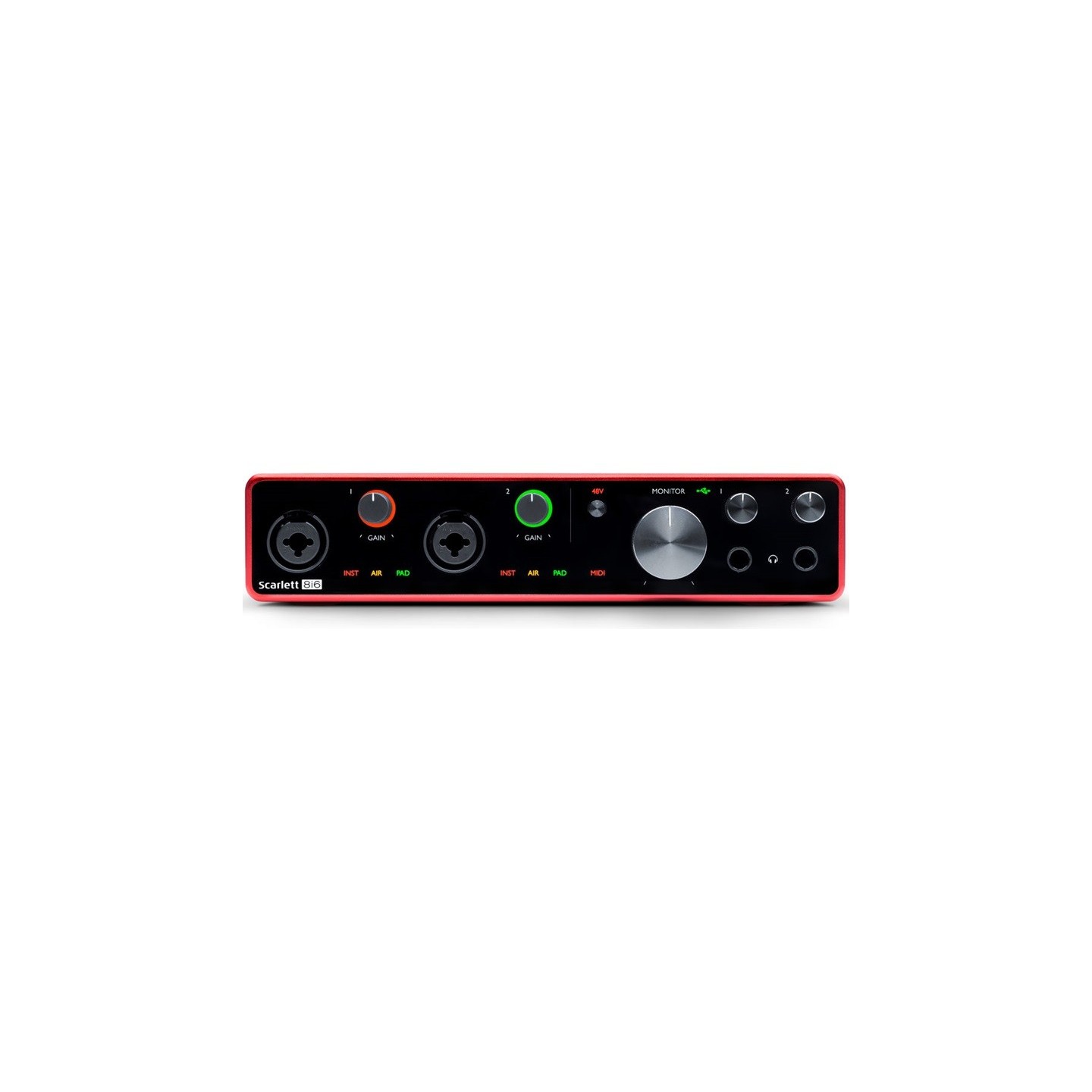 FOCUSRITE Scarlett 8i6 (3rd gen), Interfaccia Audio USB 8 IN / 6 OUT con porta USB-C - vai con la sigla