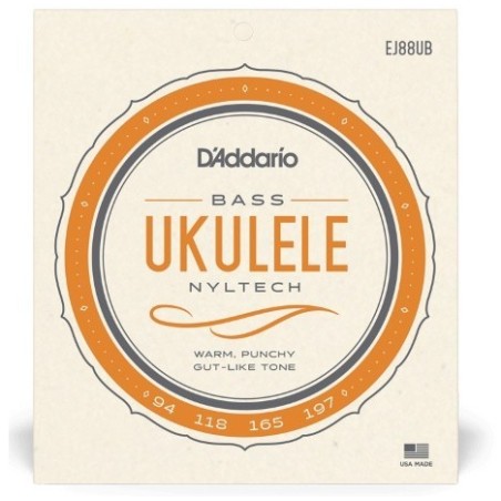 D'ADDARIO EJ88UB Nyltech Ukulele, Bass - vaiconlasigla