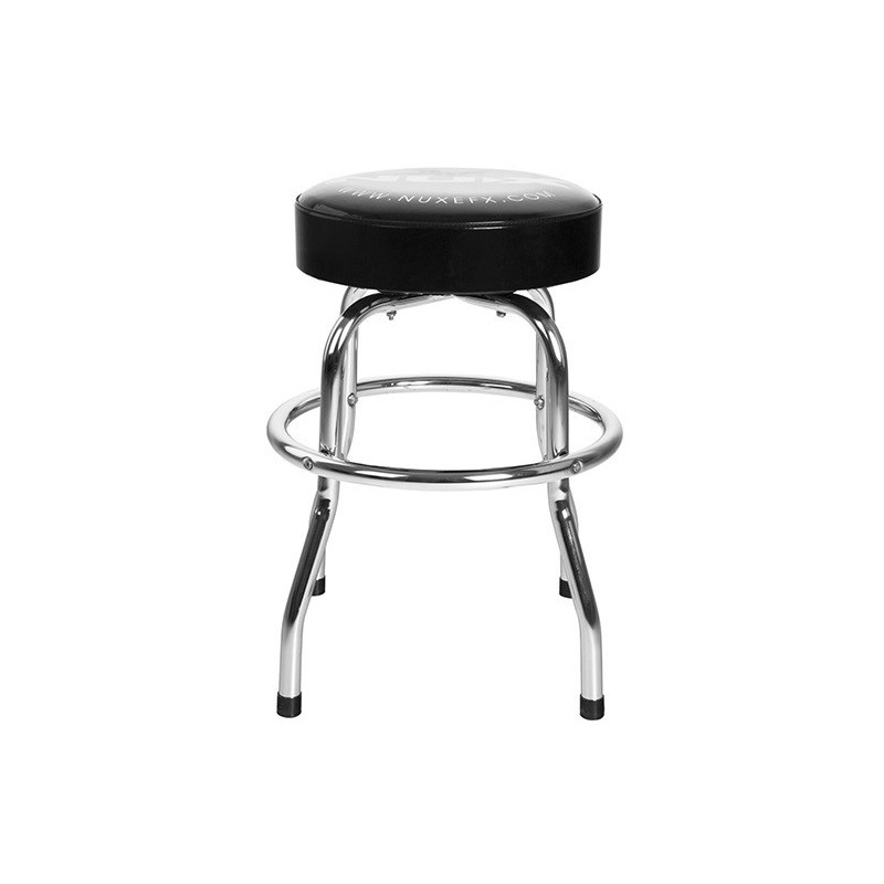NUX Barstool seggiolino cromato con cuscino nero - vai con la sigla