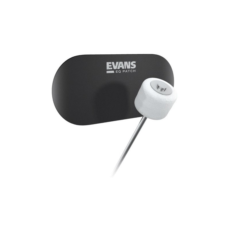 EVANS EQPB2, Doppia patch EQ in nylon nero per grancassa - vai con la sigla