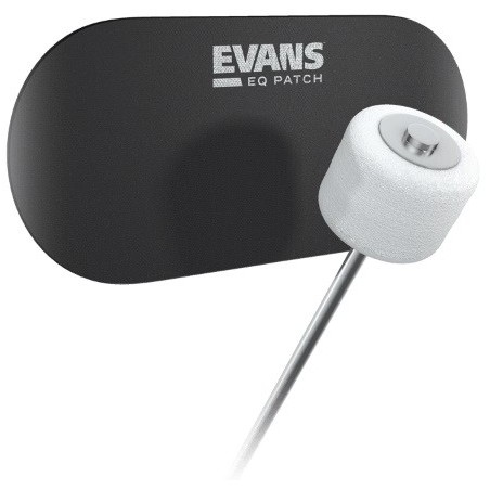 EVANS EQPB2, Doppia patch EQ in nylon nero per grancassa - vai con la sigla
