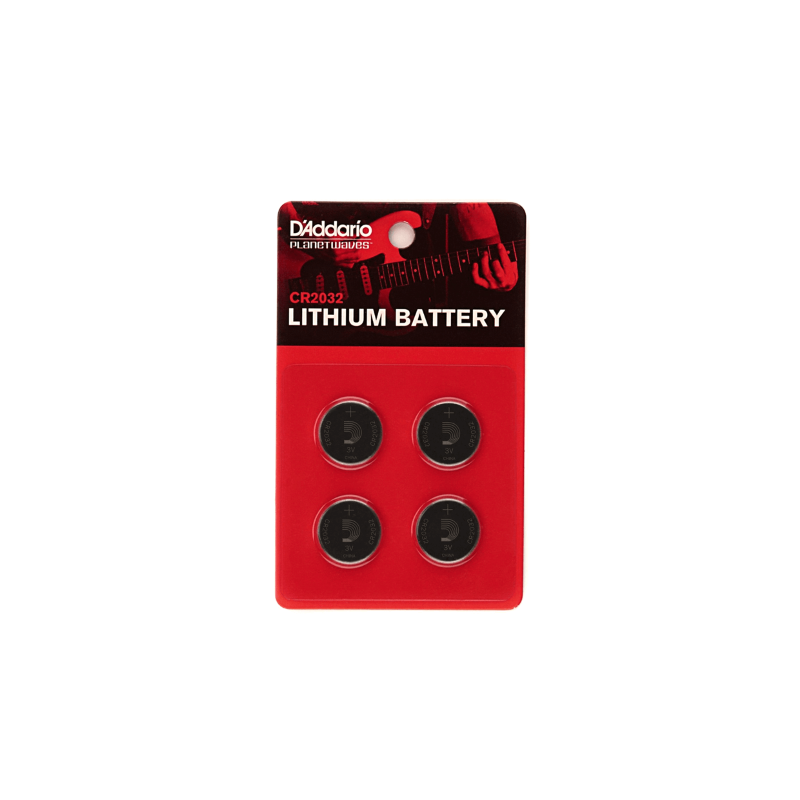 D'Addario PW-CR2032-04, Lithium Battery, 4-pack - vai con la sigla