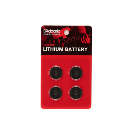 D'Addario PW-CR2032-04, Lithium Battery, 4-pack - vai con la sigla