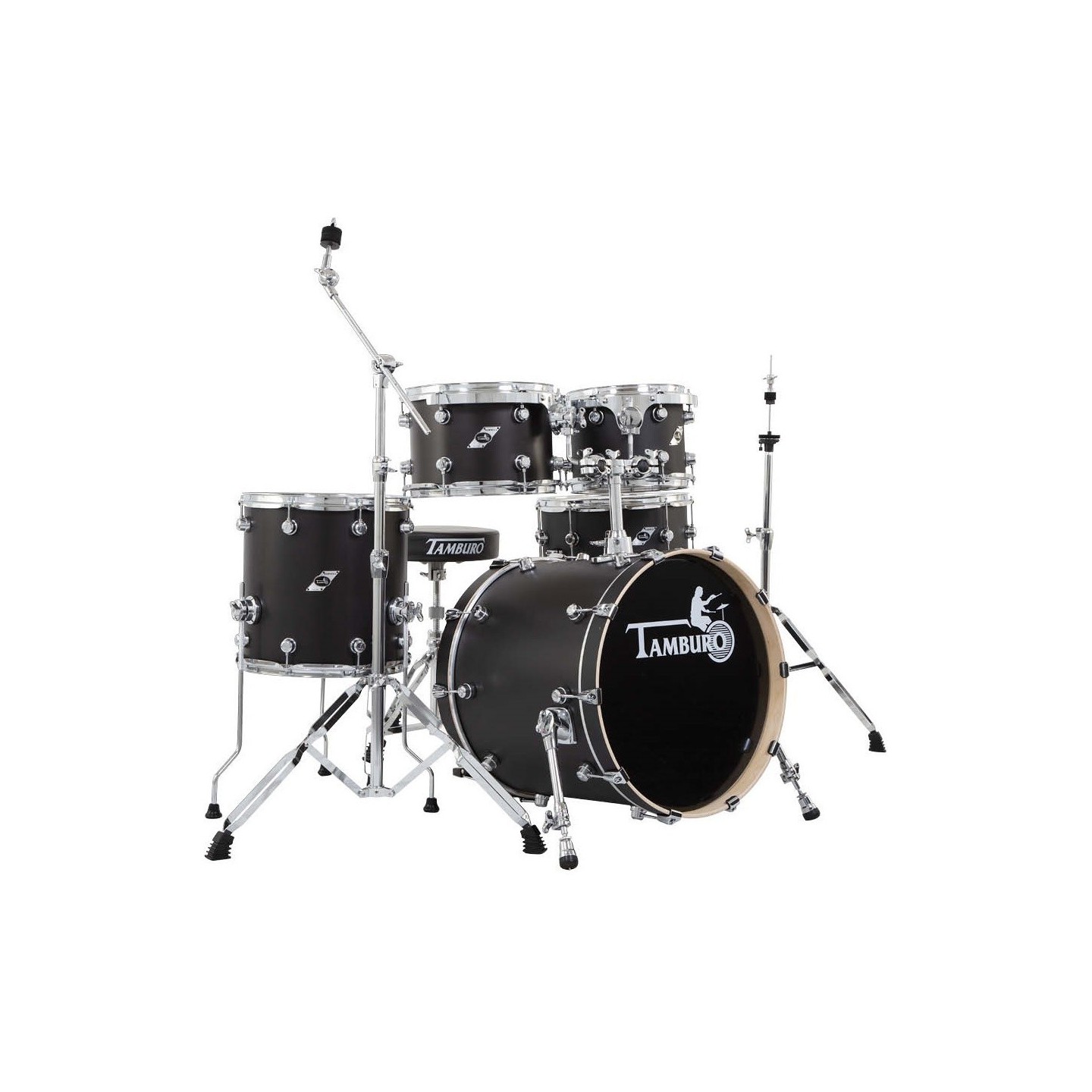 TAMBURO FORMULA20SBK, batteria 5pz serie Formula colore Satin Black - vaiconlasigla