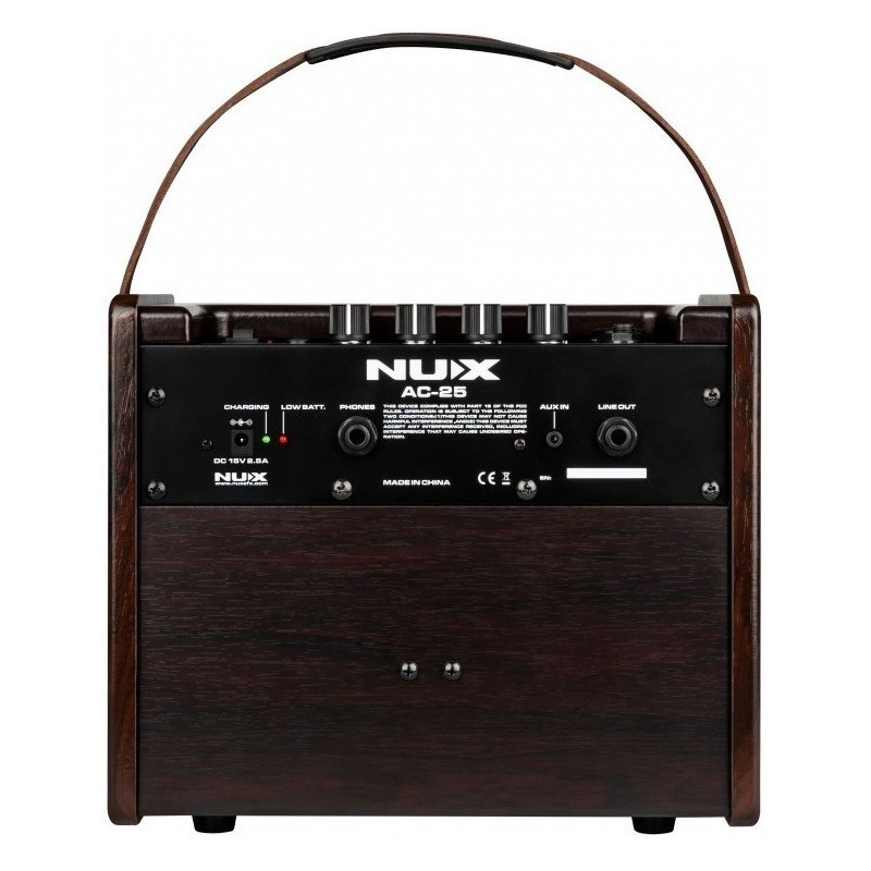 NUX AC-25 Amplificatore per chitarra acustica a batteria 25W - vai con la sigla