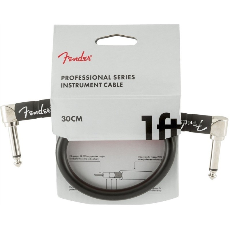 FENDER Cavo per strumenti serie Professional Angle/Angle 30cm - vai con la sigla