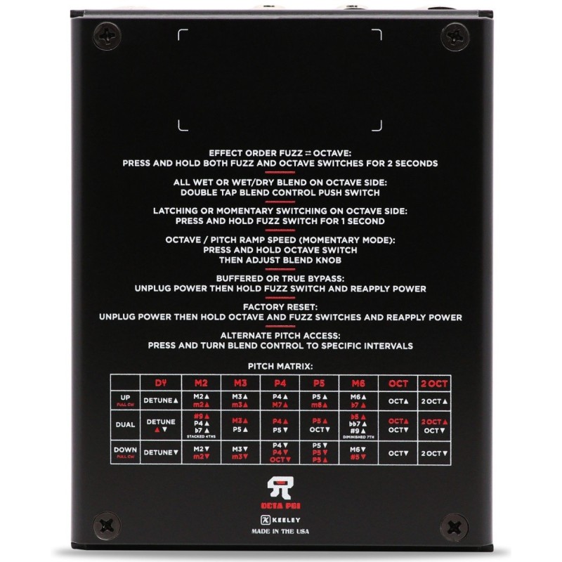KEELEY Octa Psi Transfigurating Fuzz - vai con la sigla
