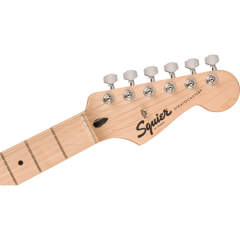 FENDER Squier Sonic Stratocaster, Maple Fingerboard, White Pickguard, Black - vai con la sigla
