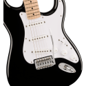 FENDER Squier Sonic Stratocaster, Maple Fingerboard, White Pickguard, Black - vai con la sigla