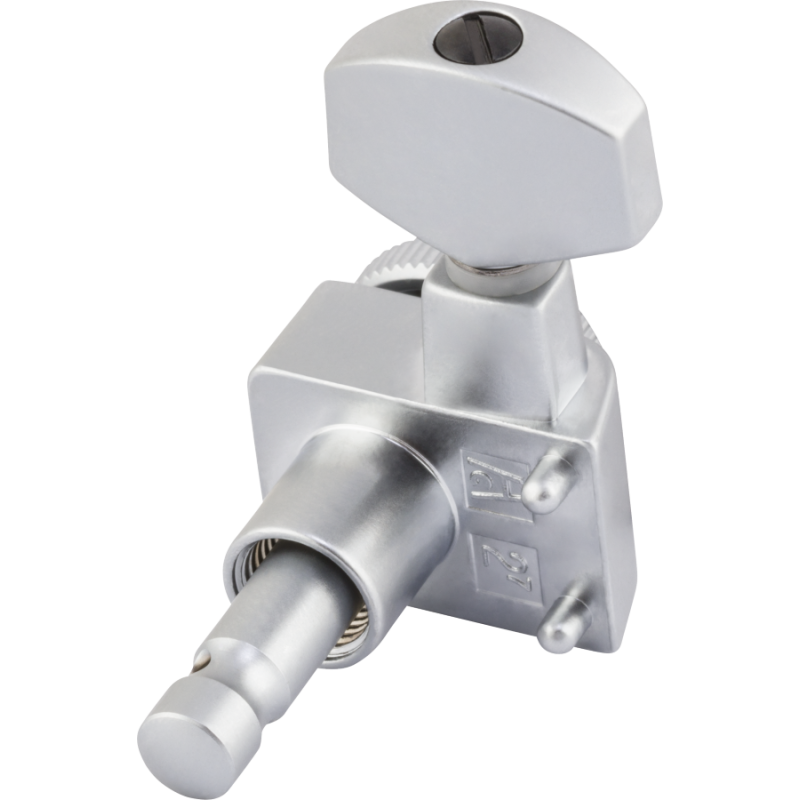 FENDER Locking Stratocaster/Telecaster Staggered Tuning Machines, Brushed Chrome (6) - vai con la sigla