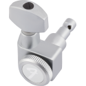 FENDER Locking Stratocaster/Telecaster Staggered Tuning Machines, Brushed Chrome (6) - vai con la sigla