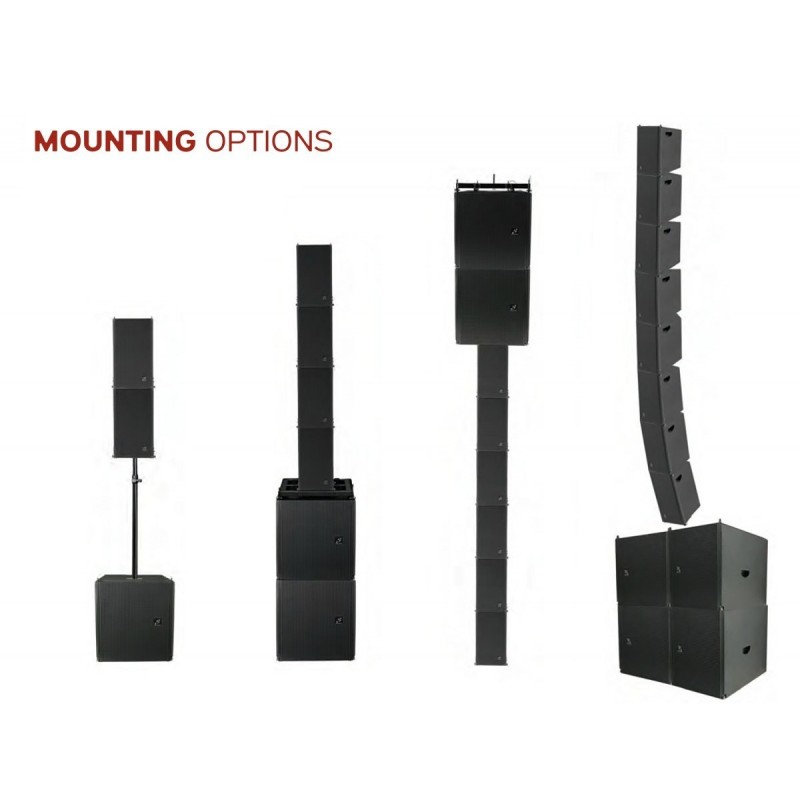 COMPACT LINE ARRAY STUDIOMASTER V26A 2x6.5" COAXIAL MF-HF WITH DSP