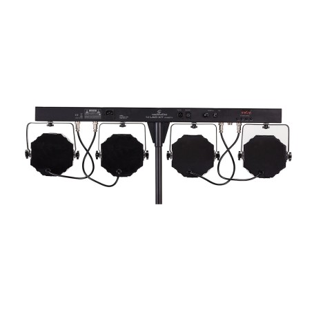 KIT LUCI SOUNDSATION 4LEDKIT-PARTY 2 RGB CON STAND E BORSA