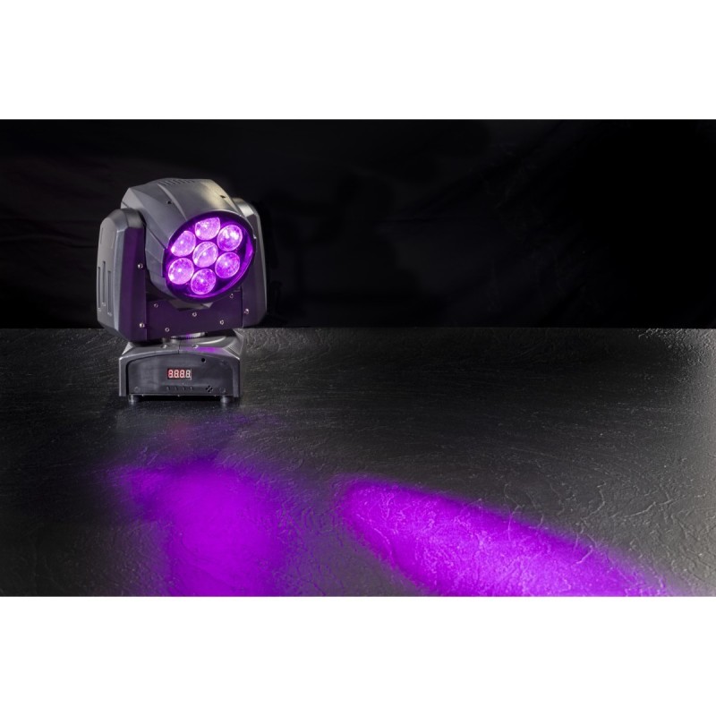 TESTA MOBILE LED WASH CON ZOOM SOUNDSATION MOOD 715Z WASH 7 X 15 W