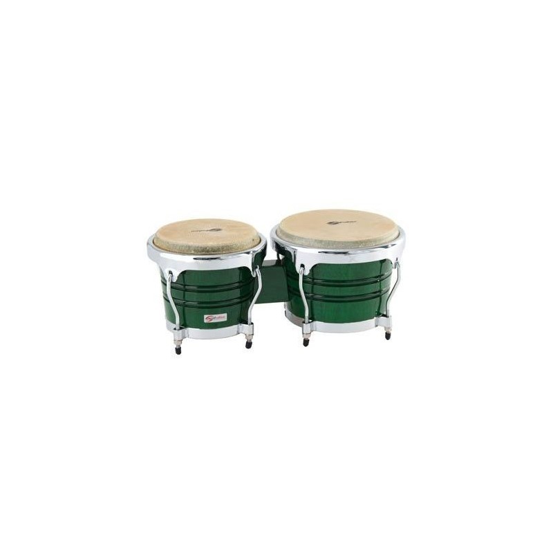 BONGOS SOUNDSATION SB02-JG  7"+8" JUNGLE GREEN HW-CH