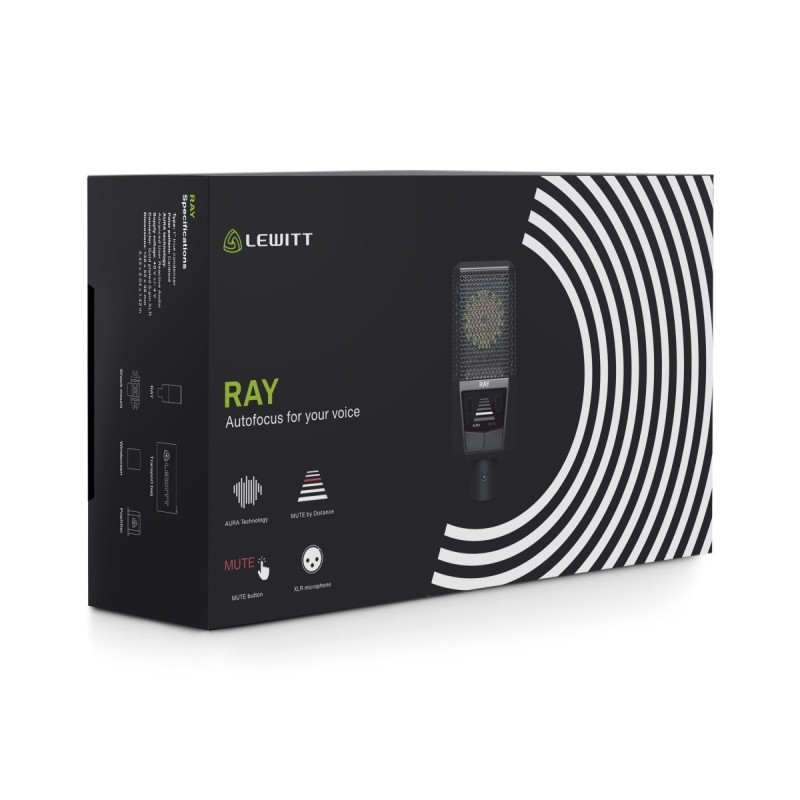 MICROFONO LEWITT RAY con AURA tecnology