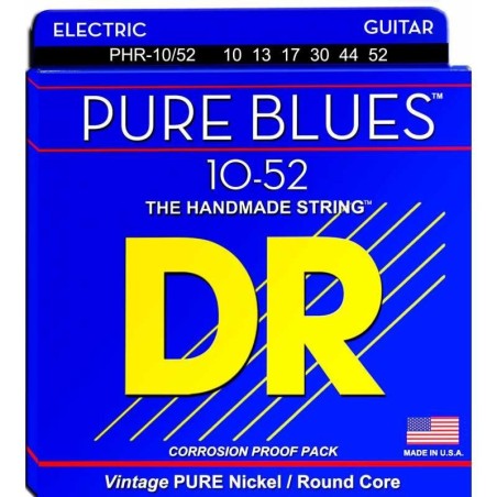 DR PHR-10/52 PURE BLUES, corde per chitarra elettrica - vai con la sigla