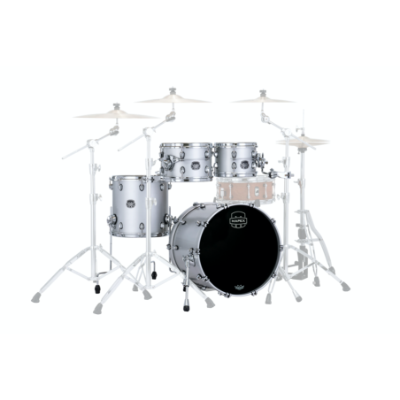 MAPEX IT SE504XBPD SATURN EVOLUTION BIRCH FUSION 4 PEZZI IRIDIUM SILVER