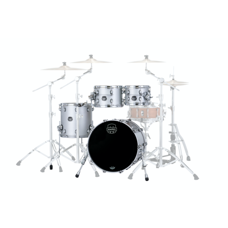 MAPEX IT SE504XBPD SATURN EVOLUTION BIRCH FUSION 4 PEZZI IRIDIUM SILVER