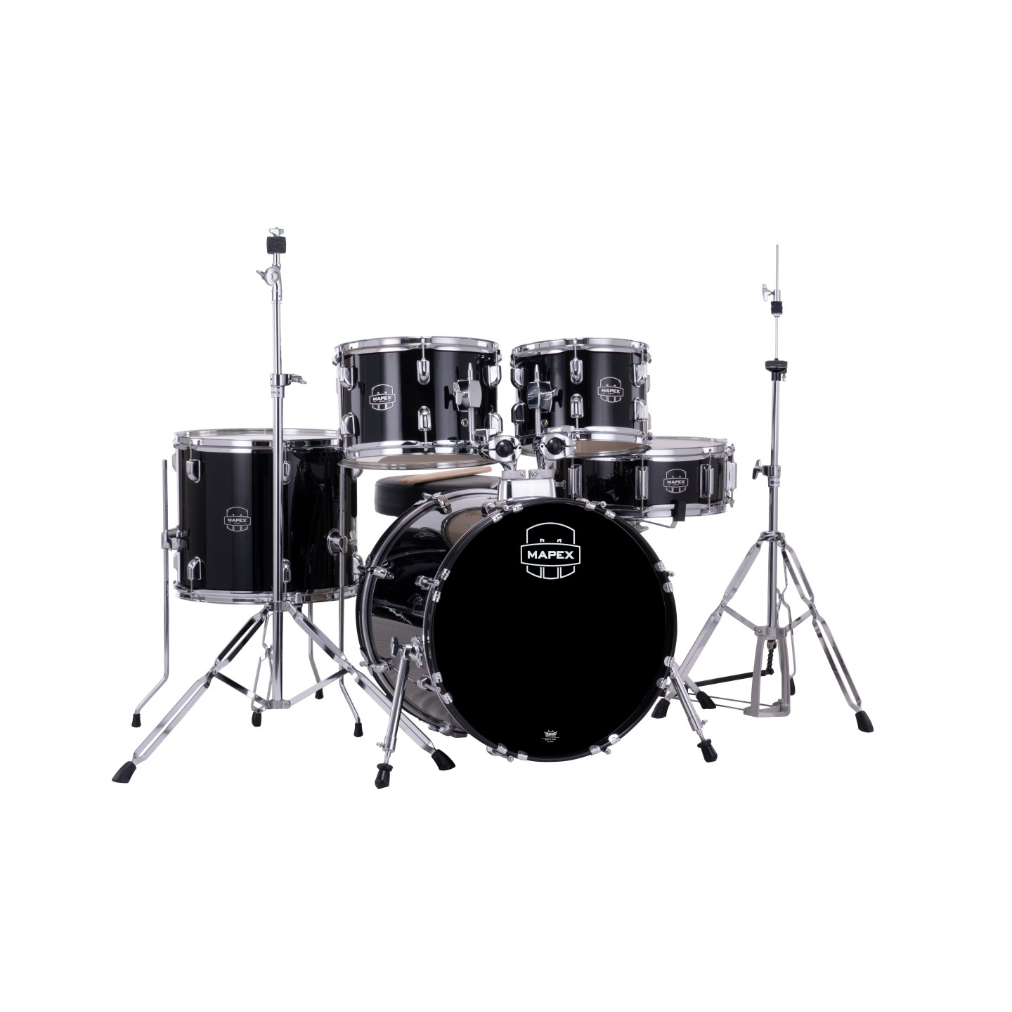 MAPEX IT CM5844FTDK COMET JUNIOR 5 PEZZI DARK BLACK CON HARDWARE