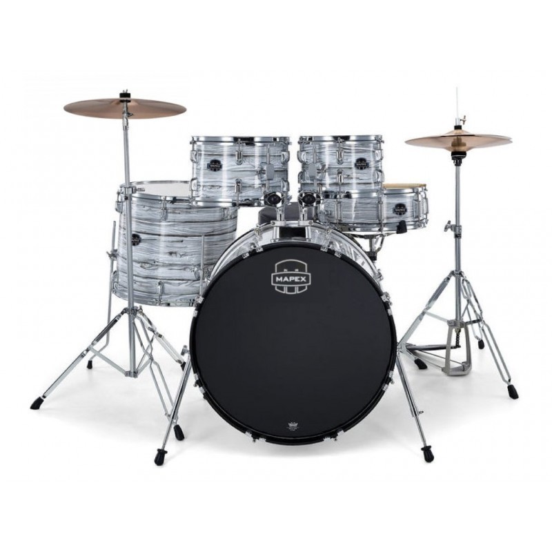 MAPEX IT CM5294FTCFI COMET ROCK 5 PEZZI WHITE MARBLEWOOD CON HARDWARE E PIATTI