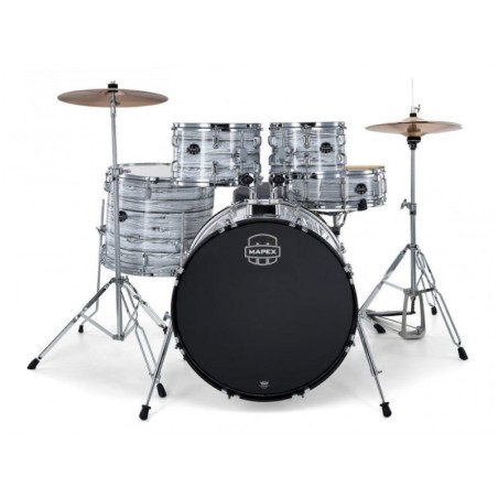 MAPEX IT CM5294FTCFI COMET ROCK 5 PEZZI WHITE MARBLEWOOD CON HARDWARE E PIATTI